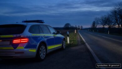 KI-generiertes Symbolfoto zu Polizeikontrolle bei Ulm