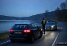 KI-generiertes Symbolfoto zu Verkehrskontrolle / Trunkenheitsfahrt bei Ulm, Karlstraße