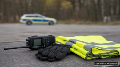 KI-generiertes Symbolfoto zu Verkehrsunfall / Unfallflucht bei Ulm, Berliner Ring (K9915)