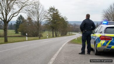 KI-generiertes Symbolfoto zu Verkehrsunfall bei Ulm