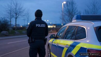 KI-generiertes Symbolfoto zu Verkehrsunfall / Unerlaubtes Entfernen vom Unfallort bei Bobingen