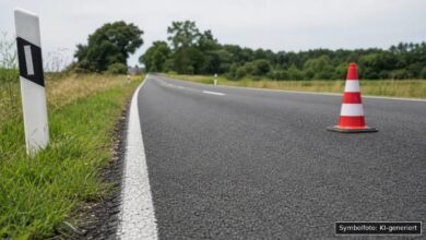 KI-generiertes Symbolfoto zu Verkehrsunfallflucht bei Blindheim