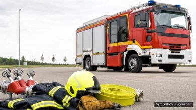 KI-generiertes Symbolfoto zu Verkehrsunfall bei A8 bei Jettingen-Scheppach