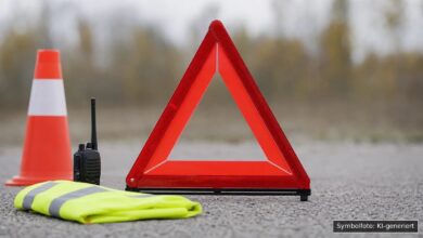 KI-generiertes Symbolfoto zu Verkehrsunfall bei Eberhardzell