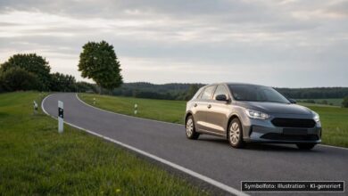 KI-generiertes Symbolfoto zu Verkehrsunfallflucht bei Kammeltal