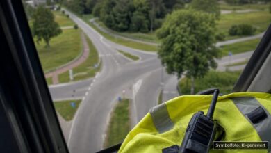 KI-generiertes Symbolfoto zu Verkehrsunfall mit Unfallflucht bei Heidenheim an der Brenz