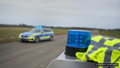 KI-generiertes Symbolfoto zu Verkehrsunfallflucht bei Kaufbeuren