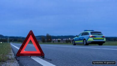 KI-generiertes Symbolfoto zu Verkehrsunfallflucht bei Kempten