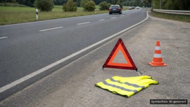 KI-generiertes Symbolfoto zu Verkehrsunfallflucht bei Kempten