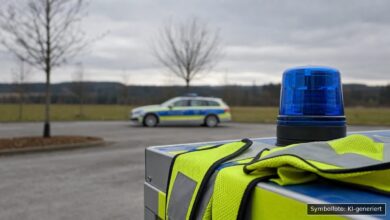 KI-generiertes Symbolfoto zu Verkehrsunfall bei Thannhausen