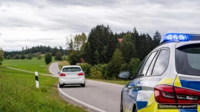 KI-generiertes Symbolfoto zu Verkehrsunfallflucht bei Buchenberg