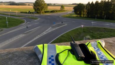 KI-generiertes Symbolfoto zu Polizeieinsatz bei Unterthingau
