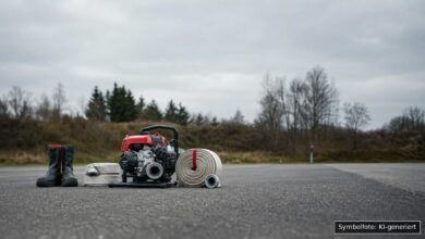 KI-generiertes Symbolfoto zu Verkehrsunfall bei Hagau, Gemeinde Wolferstadt