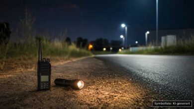 KI-generiertes Symbolfoto zu Polizeieinsatz bei Memmingen