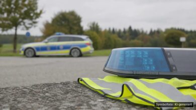 KI-generiertes Symbolfoto zu Verkehrsunfallflucht bei Bellenberg