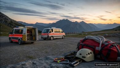 KI-generiertes Symbolfoto zu Vermisstensuche bei Schwangau