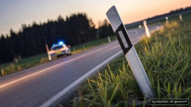 KI-generiertes Symbolfoto zu Verkehrskontrolle bei A96 bei Erkheim/Holzgünz