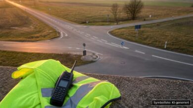 KI-generiertes Symbolfoto zu Verkehrskontrolle bei Neu-Ulm