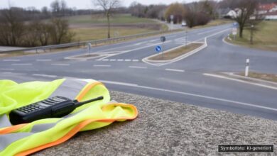 KI-generiertes Symbolfoto zu Verkehrsunfall bei Grünenbach