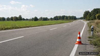 KI-generiertes Symbolfoto zu Verkehrsunfallflucht bei Waltenhofen