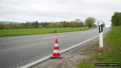 KI-generiertes Symbolfoto zu Verkehrsunfallflucht bei Kempten