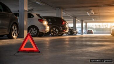 KI-generiertes Symbolfoto zu Verkehrsunfallflucht bei Kempten