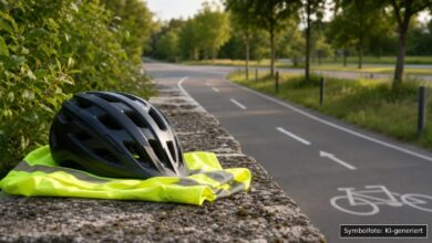 KI-generiertes Symbolfoto zu Verkehrsunfall / Unfallflucht bei Zöschlingsweiler (Wittislingen)
