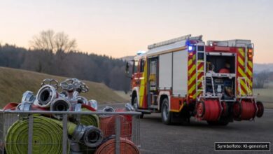 KI-generiertes Symbolfoto zu Brand bei Kempten (Allgäu)