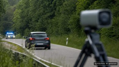 KI-generiertes Symbolfoto zu Verkehrsunfall / Fahrerflucht bei Zusmarshausen