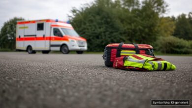 KI-generiertes Symbolfoto zu Verkehrsunfall bei Hopferau