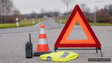 KI-generiertes Symbolfoto zu Verkehrsunfall / Unfallflucht bei Landkreis Dillingen an der Donau
