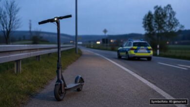 KI-generiertes Symbolfoto zu Verkehrsunfall bei Krumbach