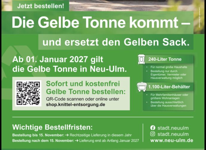 Gelbe Tonne imKreis Neu-Ulm