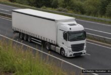 KI-generiertes Symbolfoto zu Verkehrsunfall bei A8 auf Höhe Aichelberg, Fahrtrichtung München