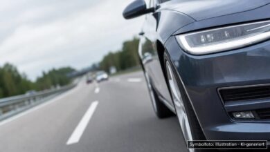 KI-generiertes Symbolfoto zu Verkehrskontrolle, Trunkenheit im Verkehr bei A8 in Fahrtrichtung München, kurz vor der Anschlussstelle Burgau