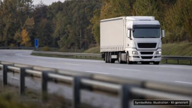KI-generiertes Symbolfoto zu Verkehrsunfall bei A8 zwischen Friedberg und Dasing