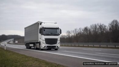 KI-generiertes Symbolfoto zu Verkehrsgefährdung bei A8 bei Kirchheim unter Teck