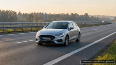 KI-generiertes Symbolfoto zu Verkehrsunfall mit Unfallflucht bei A8 bei Zusmarshausen