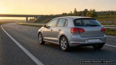 KI-generiertes Symbolfoto zu Verkehrsunfall bei A96 bei Kammlach