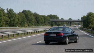KI-generiertes Symbolfoto zu Verkehrskontrolle / Alkohol am Steuer bei A96 bei Wiedergeltingen