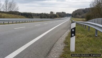 KI-generiertes Symbolfoto zu Verkehrskontrolle bei A96, Landkreis Unterallgäu