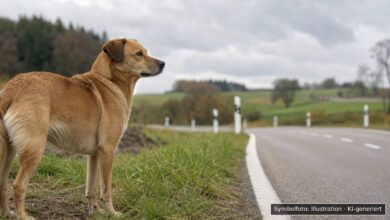 KI-generiertes Symbolfoto zu Verkehrsunfall bei Staatsstraße 2032 zwischen Welden und Adelsried, kurz vor dem Kreisverkehr Adelsried