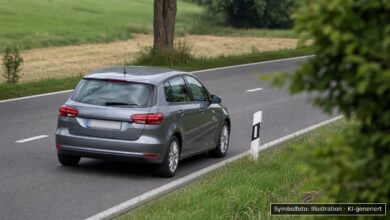 KI-generiertes Symbolfoto zu Verkehrskontrolle / Fahrt unter Alkoholeinfluss bei Aichach