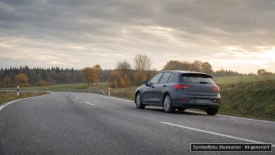 KI-generiertes Symbolfoto zu Verkehrskontrolle mit Alkoholfahrt bei B10 auf Höhe der Anschlussstelle Neu-Ulm Mitte, Neu-Ulm