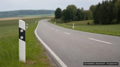 KI-generiertes Symbolfoto zu Verkehrsunfall bei K7334 zwischen Grötzingen und Allmendingen