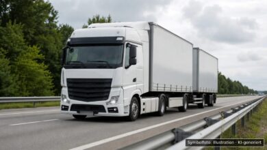 KI-generiertes Symbolfoto zu Verkehrskontrolle bei Anschlussstelle Leipheim an der A8, Leipheim