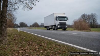 KI-generiertes Symbolfoto zu Verkehrsunfall bei Asbach-Bäumenheim