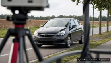 KI-generiertes Symbolfoto zu Verkehrskontrolle bei Asbach-Bäumenheim