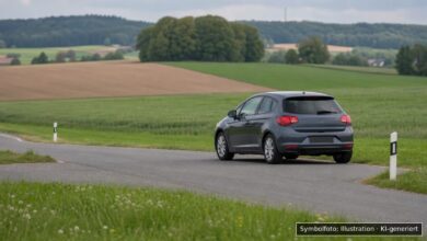 KI-generiertes Symbolfoto zu Verkehrskontrolle mit Alkoholverstoß bei Ellerbach (Holzheim)