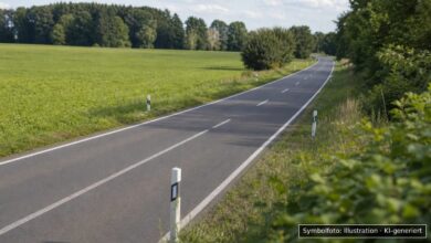 KI-generiertes Symbolfoto zu Verkehrskontrolle mit Drogenverdacht bei Augsburg-Oberhausen, Donauwörther Straße